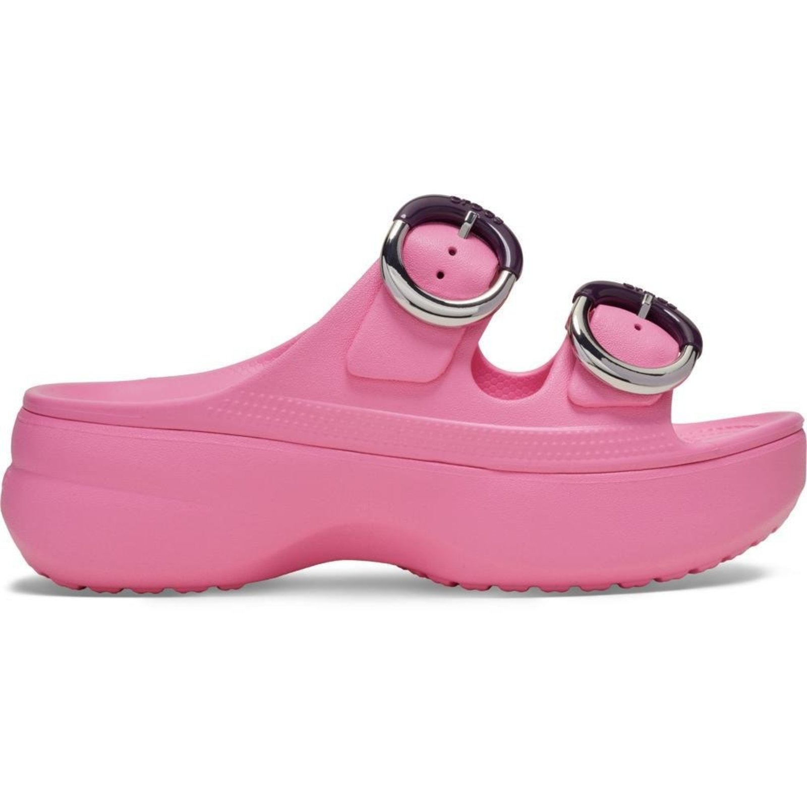 Sandália Crocs Saturday Platform Dipped Buckle Sandal Pink Lemonade Rosa