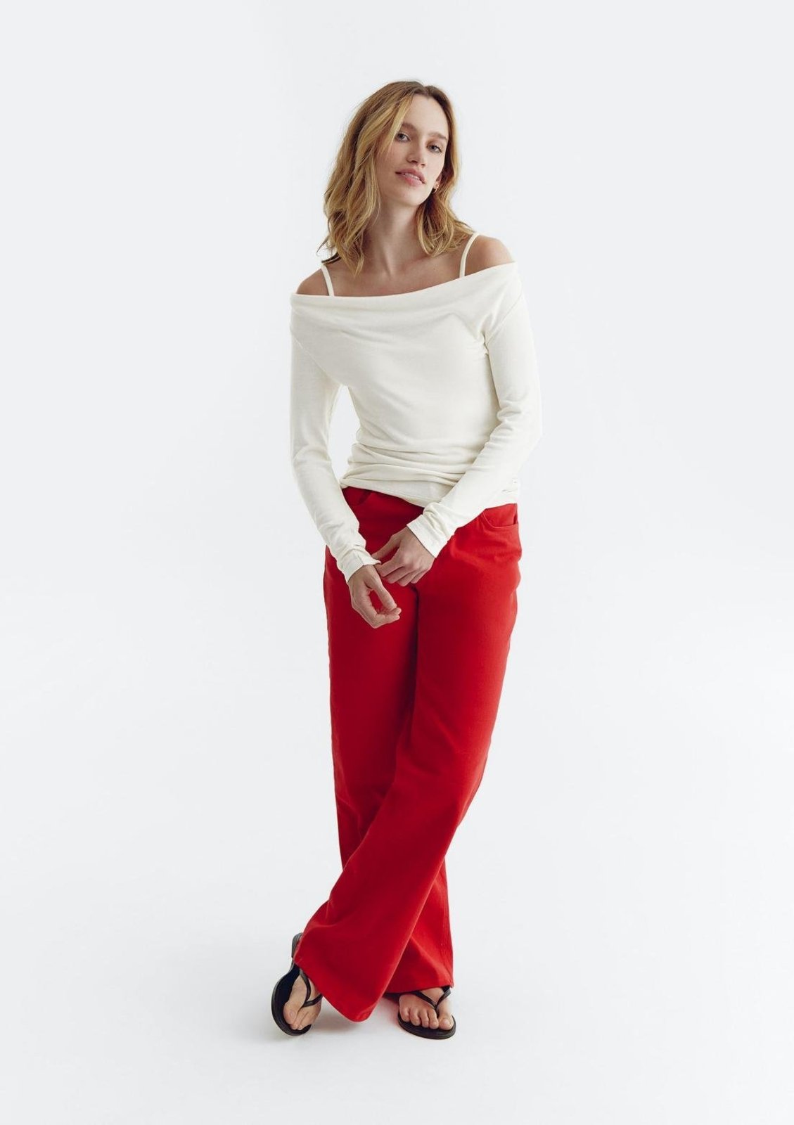 Blusa Feminina Decote Canoa Com Sobreposição Hering