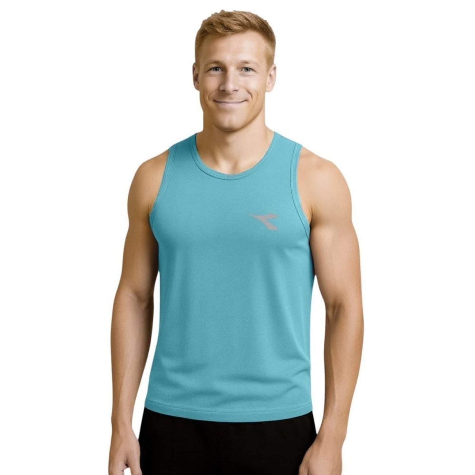 Regata Diadora Small Logo Masculina - Azul - diadora