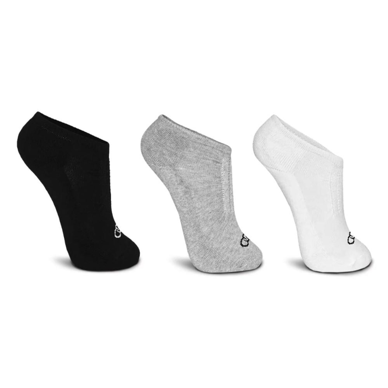 Meia Cano Invisível Olympikus Feminina Treino 3 Pares Branco