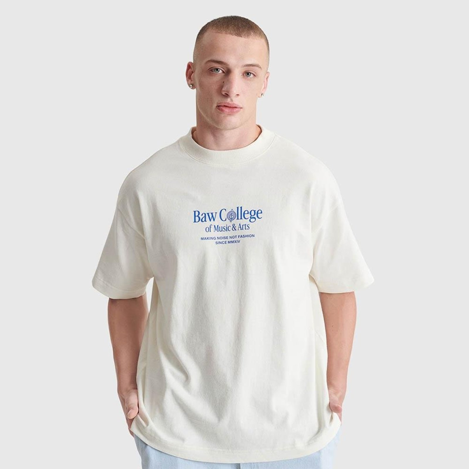CAMISETA OVERSIZED BAW COLLEGE Off-white