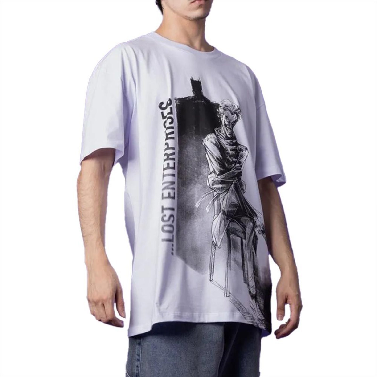 Camiseta Lost Full Front Joker SM25 Masculina Branco