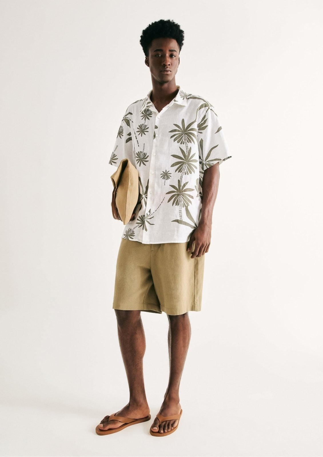 Bermuda Masculina Reta Texturizada Hering