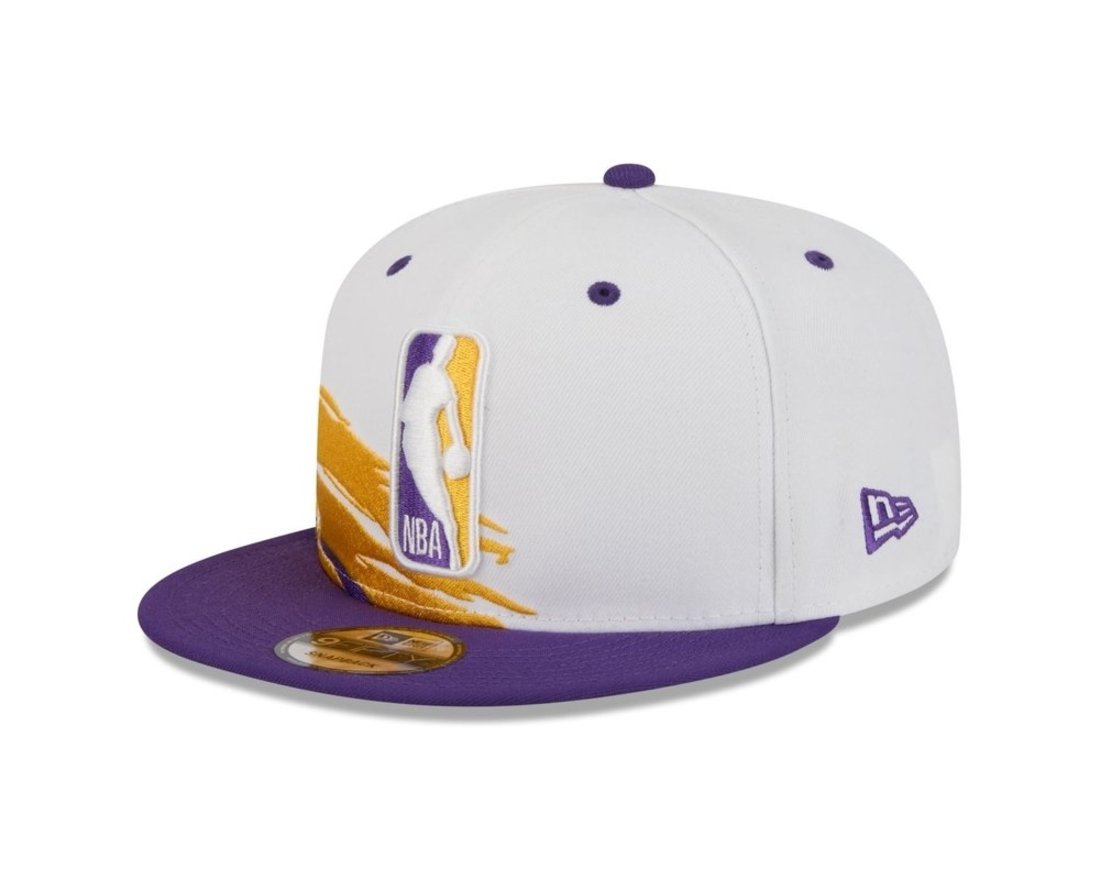 Bone New Era 9FIFTY Los Angeles Lakers NBA All-Star Game Fan Pack Roxo