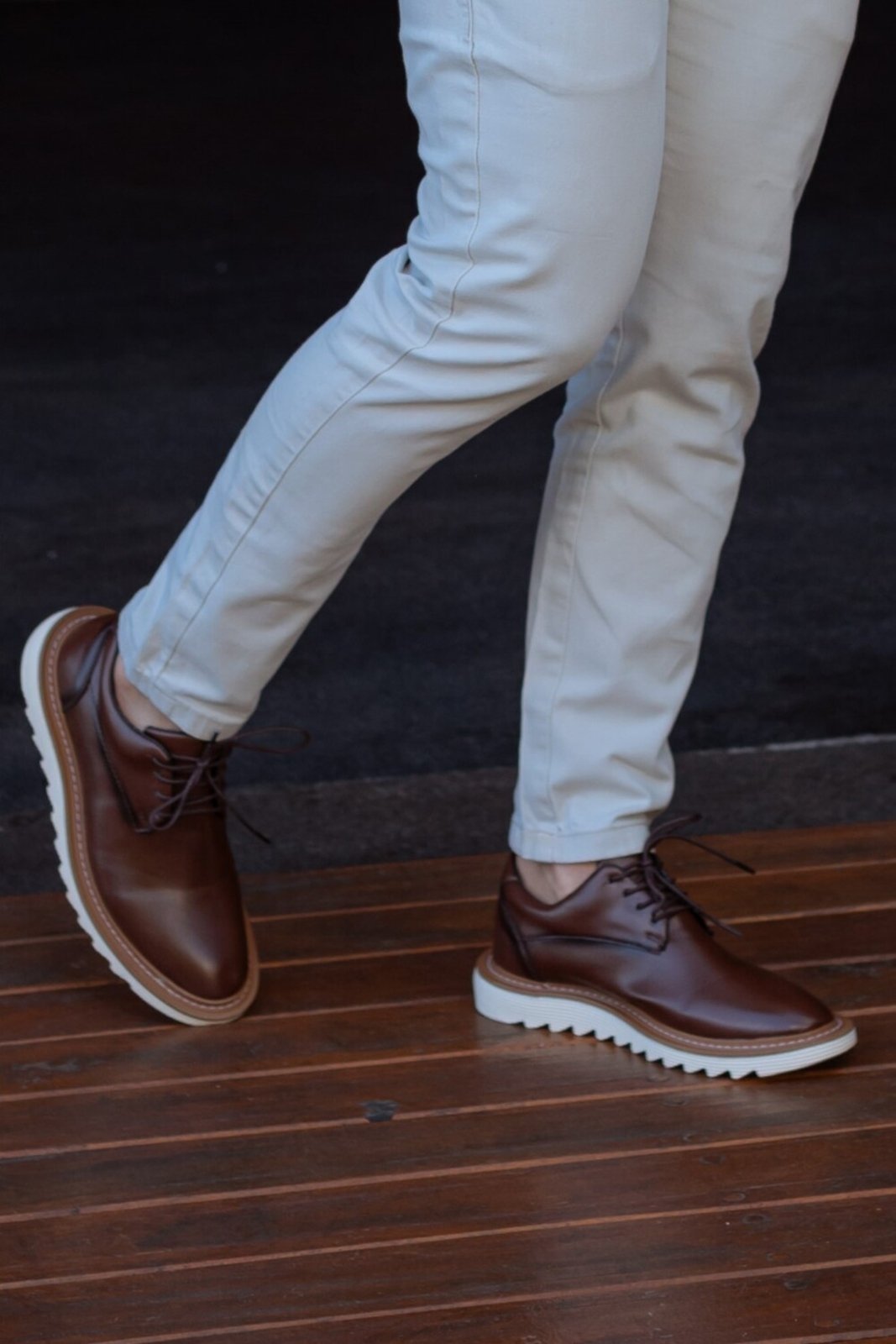 Sapato Social Oxford Luca Tratorado Confortável Masculino Social Brogue