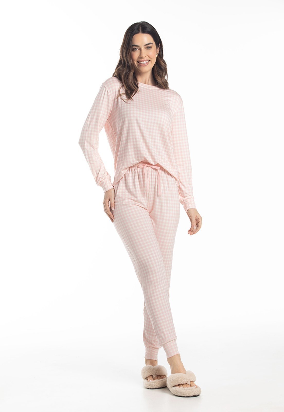 Conjunto Pijama Feminino em Malha