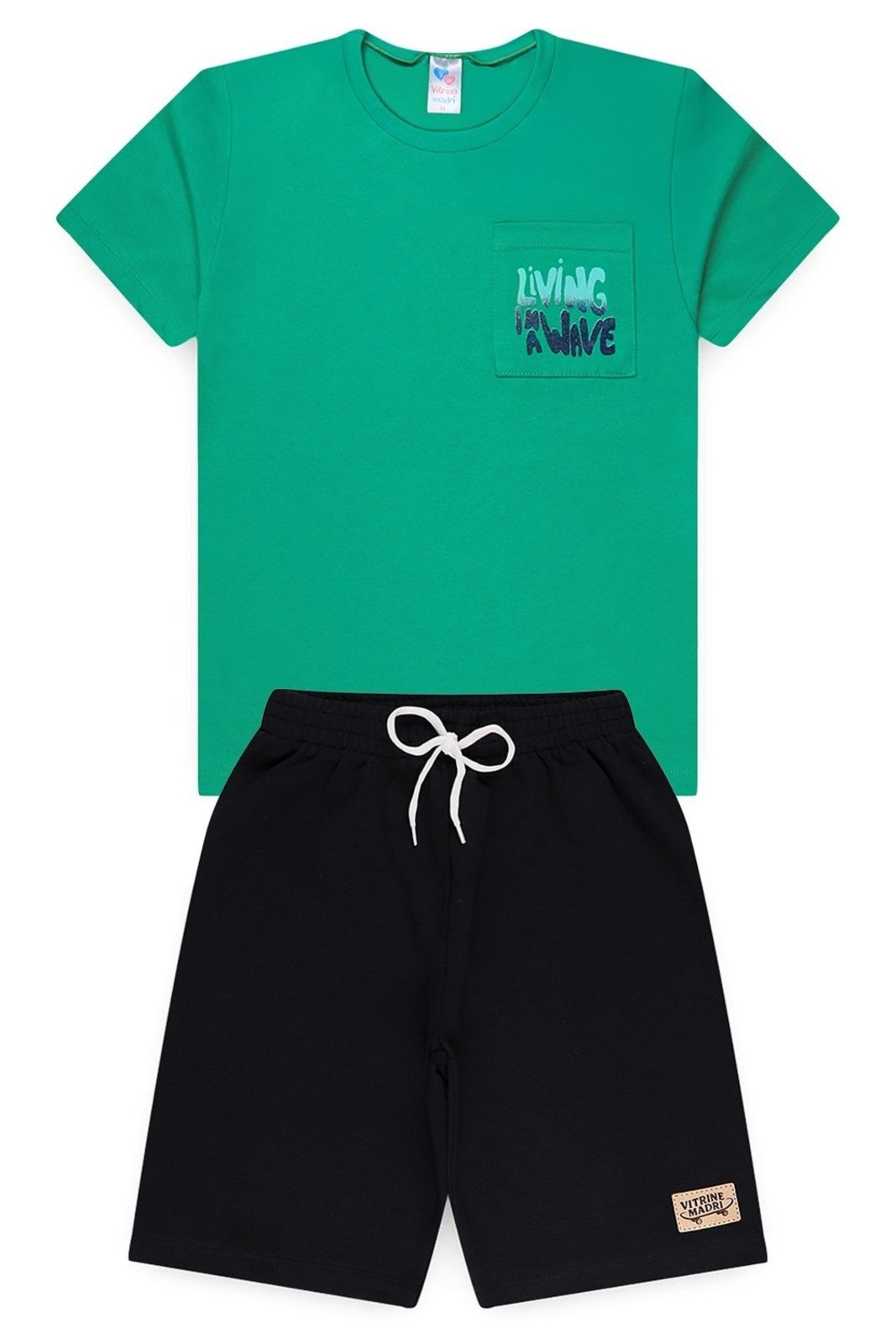 Infantil - Conjunto Juvenil Verão Masculino Wave