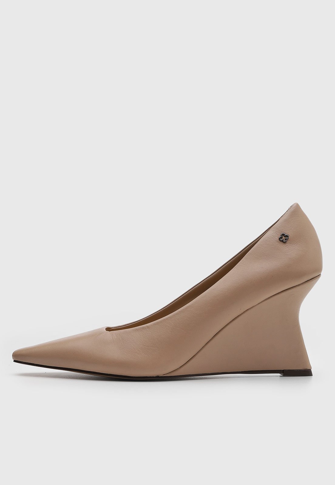 Scarpin Feminino Capodarte Salto Anabela Nude
