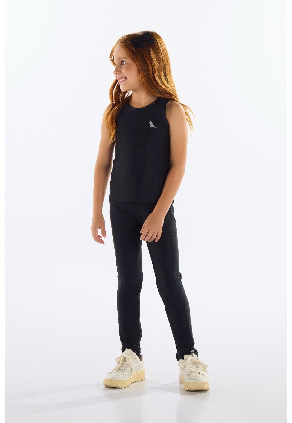 Infantil - Regata Move para Menina Quimby Preto