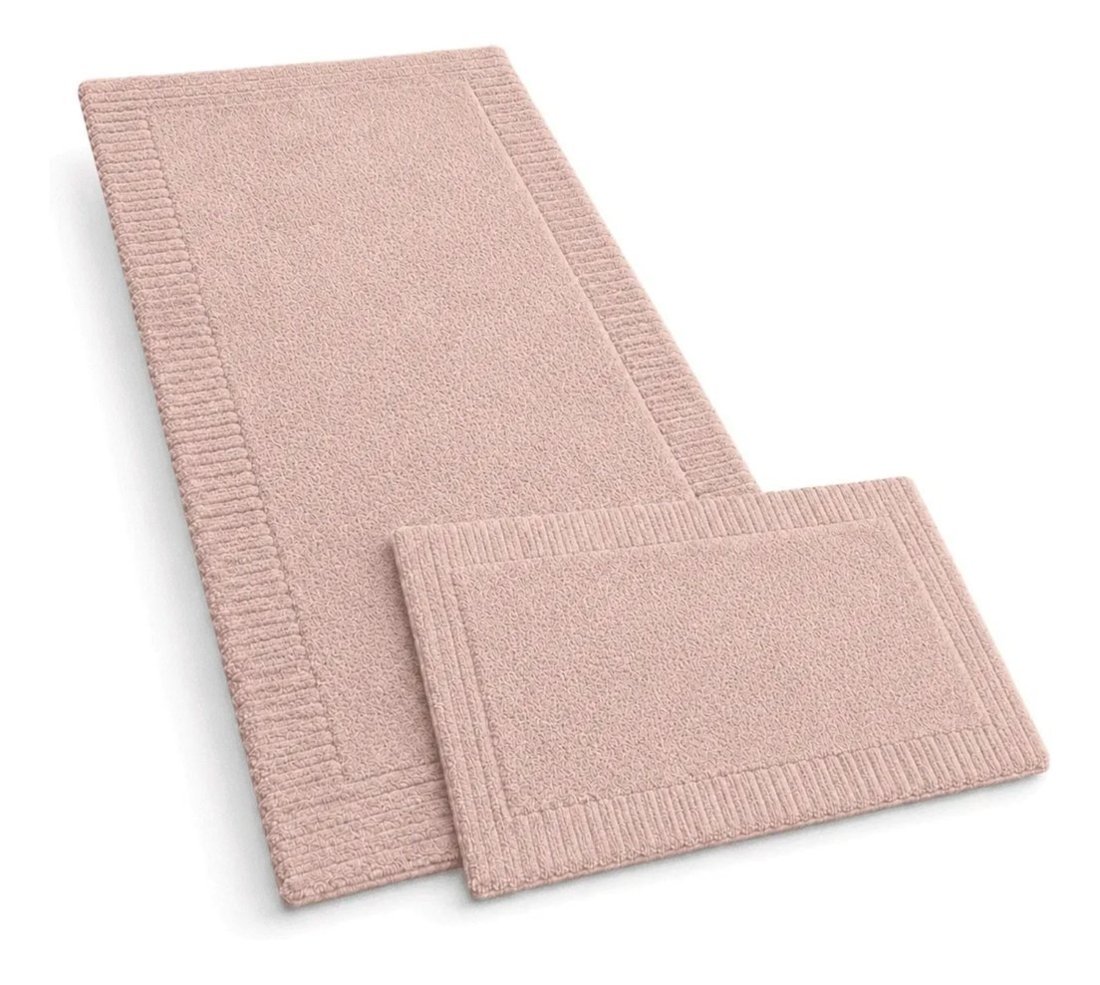 Tapete Suez Para Banheiro 100% Algodão 60x120cm Kacyumara - Rose