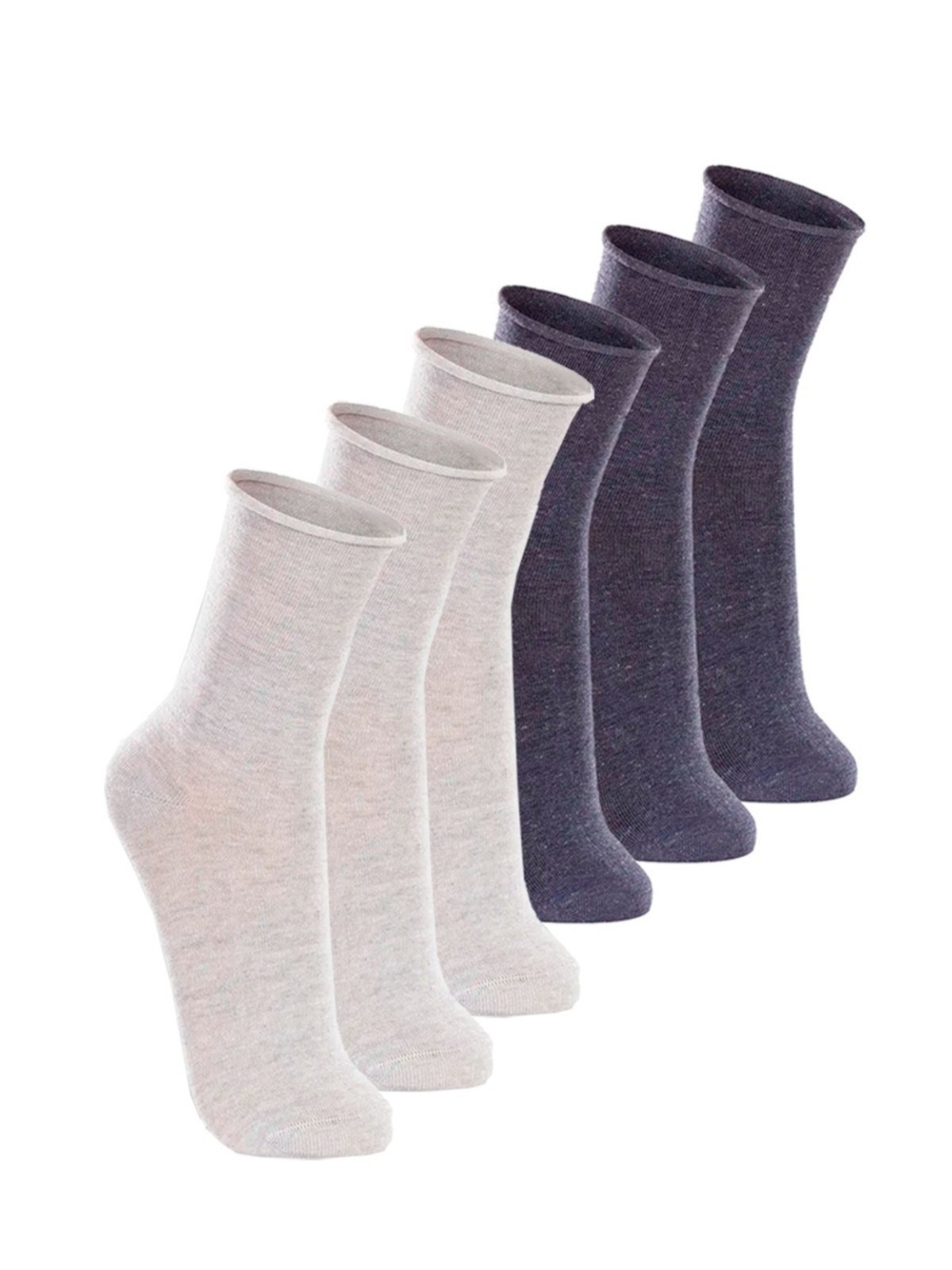 Kit com 6 Pares de Meias sem Punho Casual Lupo 1275-011