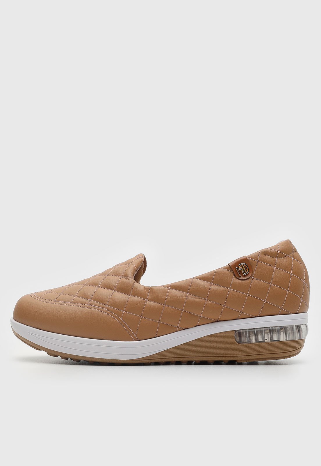 Tênis Slip On Modare Matelassê Caramelo