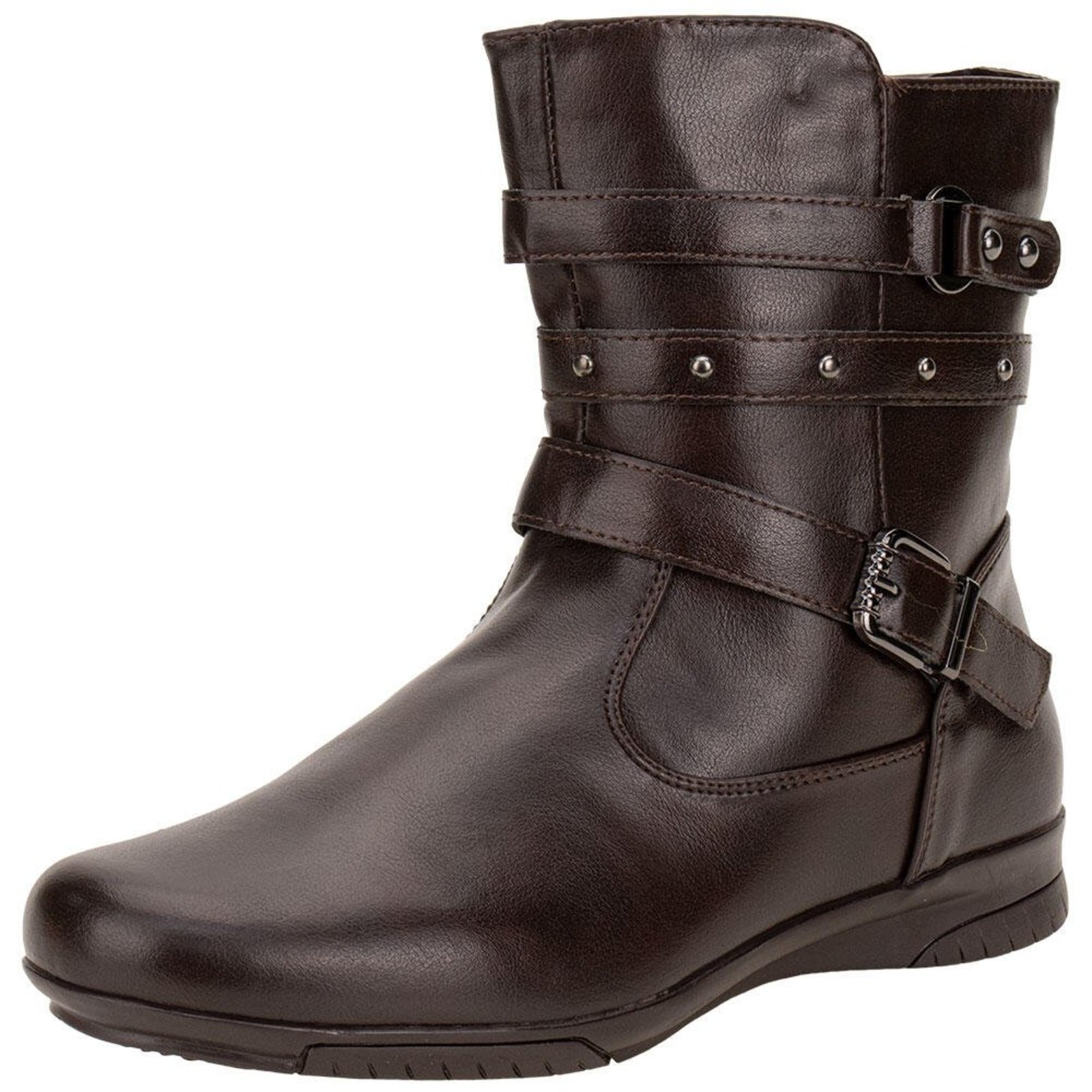 Bota Feminina Cano Baixo Mooncity 71142 0741142 Café