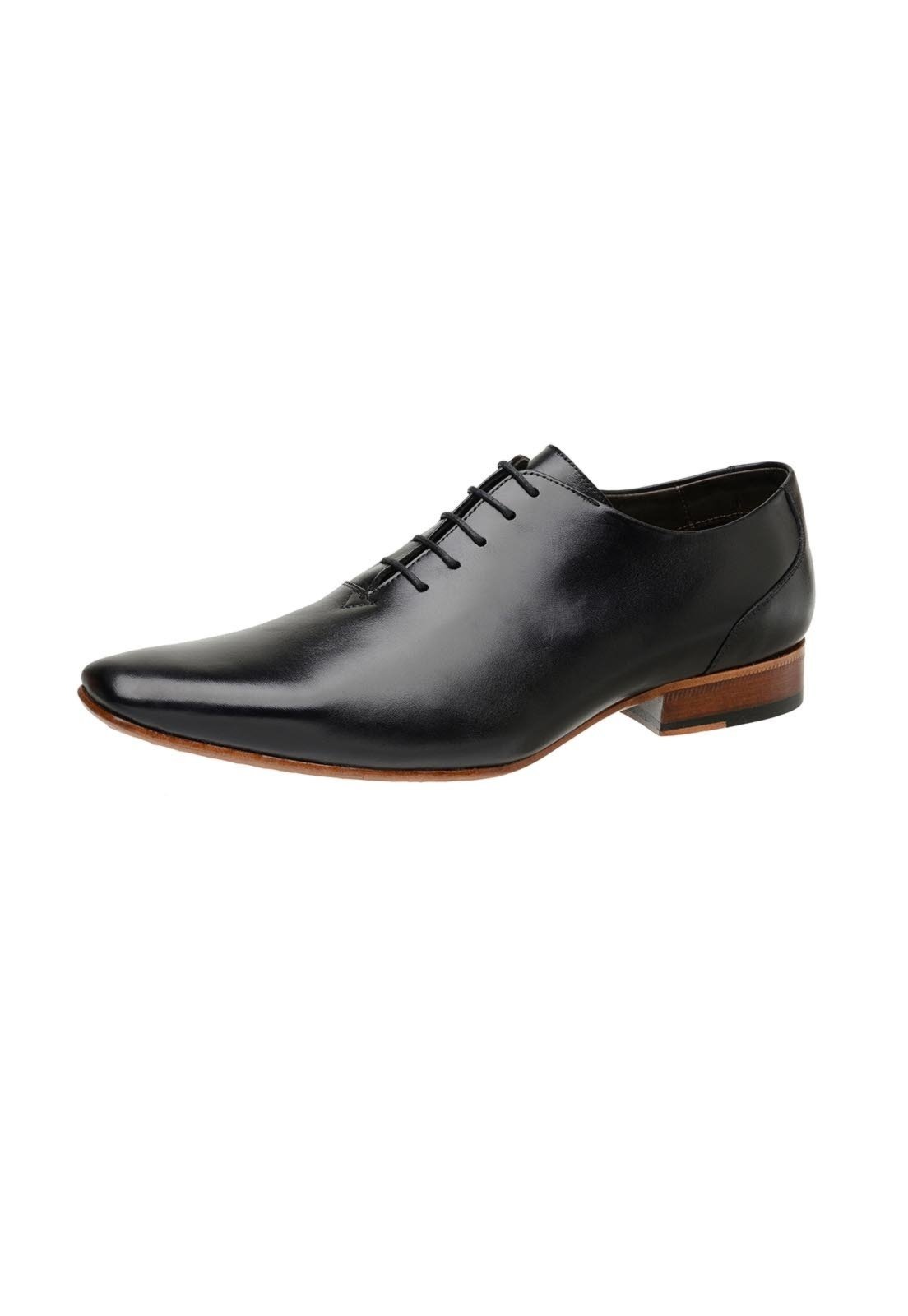 Sapato Social Wholecut Masculino Malbork Couro Preto 520P