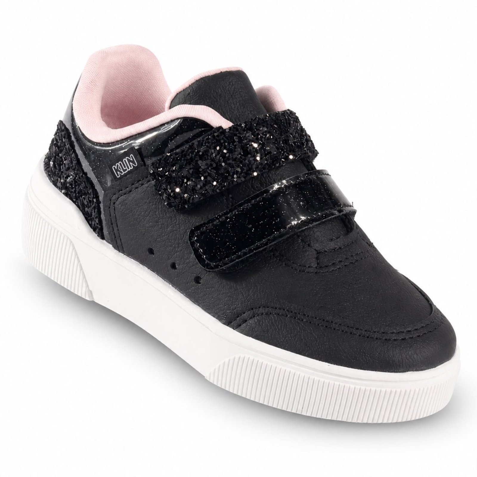 Tênis Feminino Klin Sky Preto com Glitter