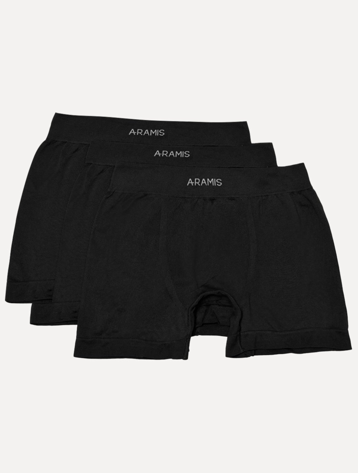 Cuecas Aramis Boxer Sem Costuras Pretas Pack 3UN