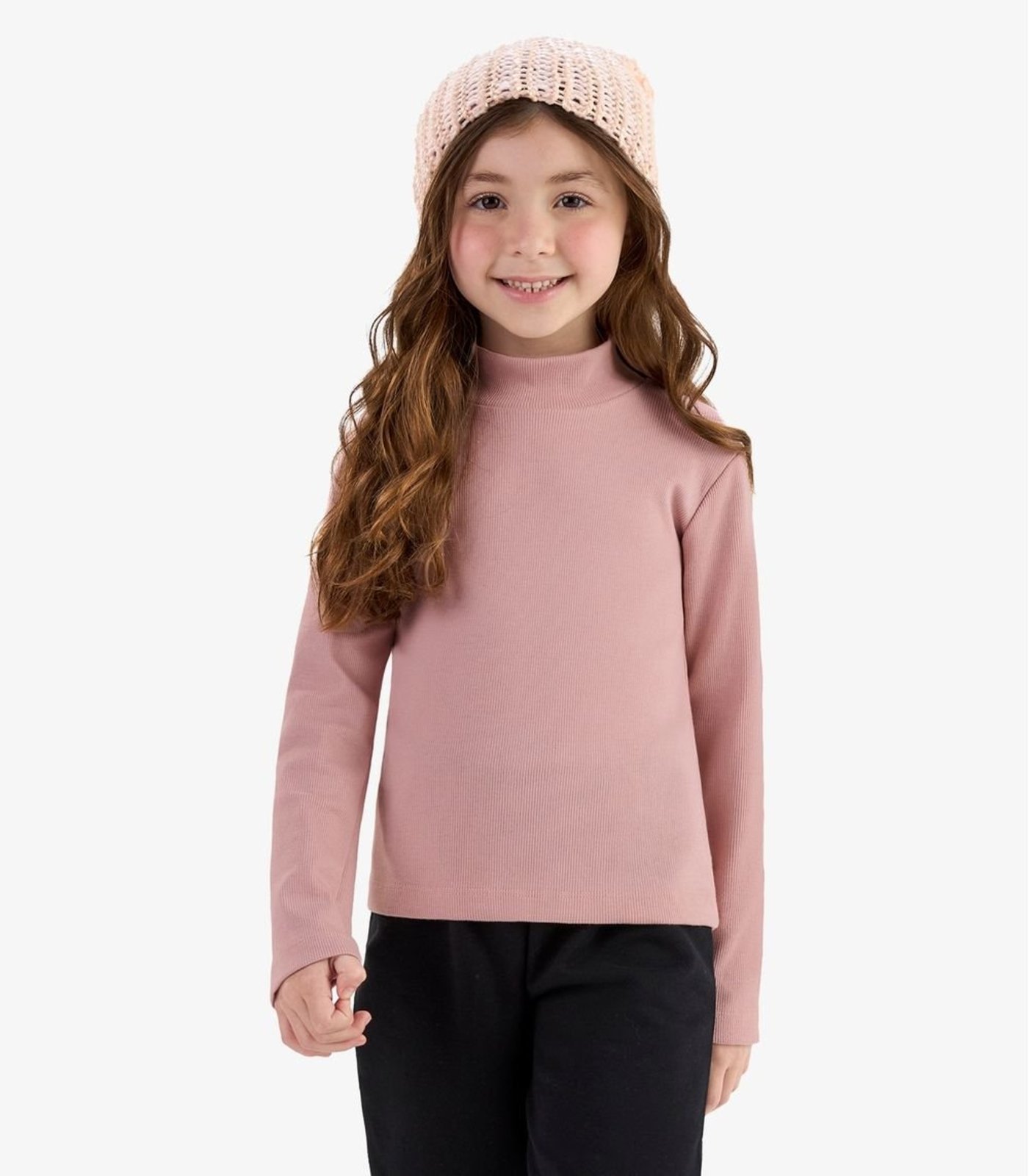 Infantil - Blusa Manga Longa Rovi Menina Rosa
