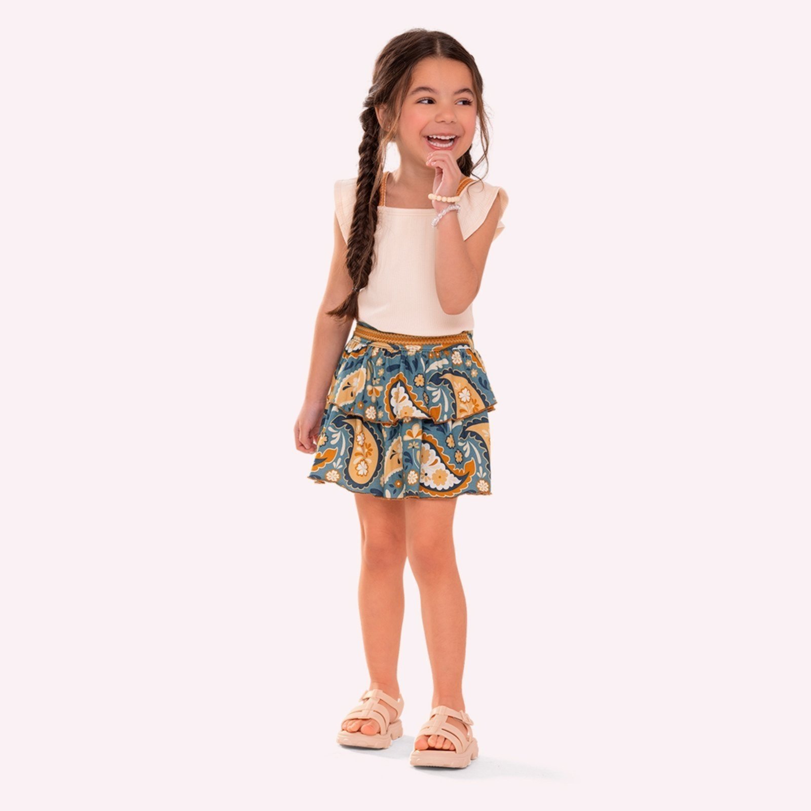 Infantil - Conjunto Menina com Babados Nanai