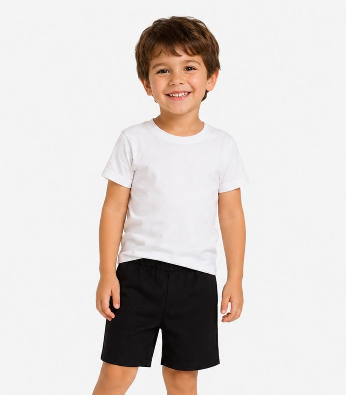 Infantil - Conjunto Camiseta Com Bermuda Select Branco