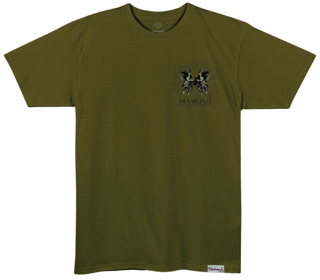 Camiseta Diamond Shine Bright Angels Tee - MARROM OTTER