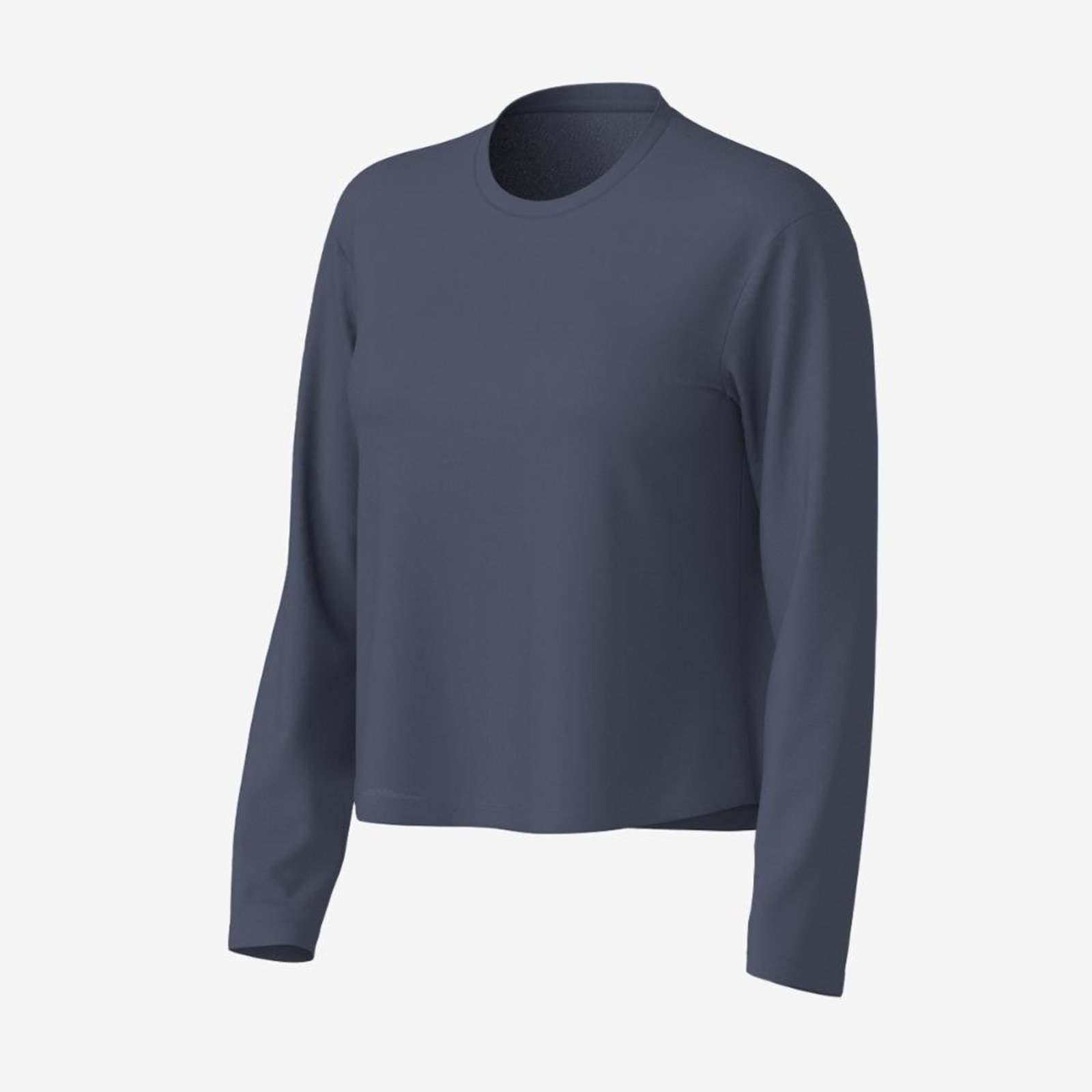 Blusa Manga Longa Fila Cropped Rise Airy Feminina Azul Marinho