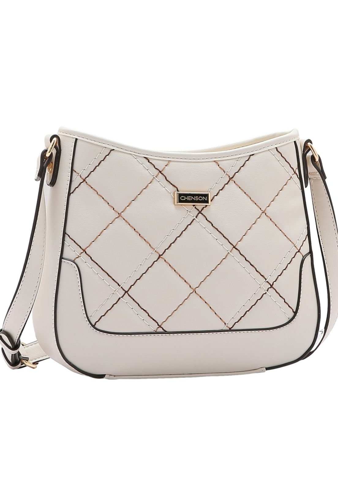 Bolsa Feminina Chenson Pesponto Delicado Nude