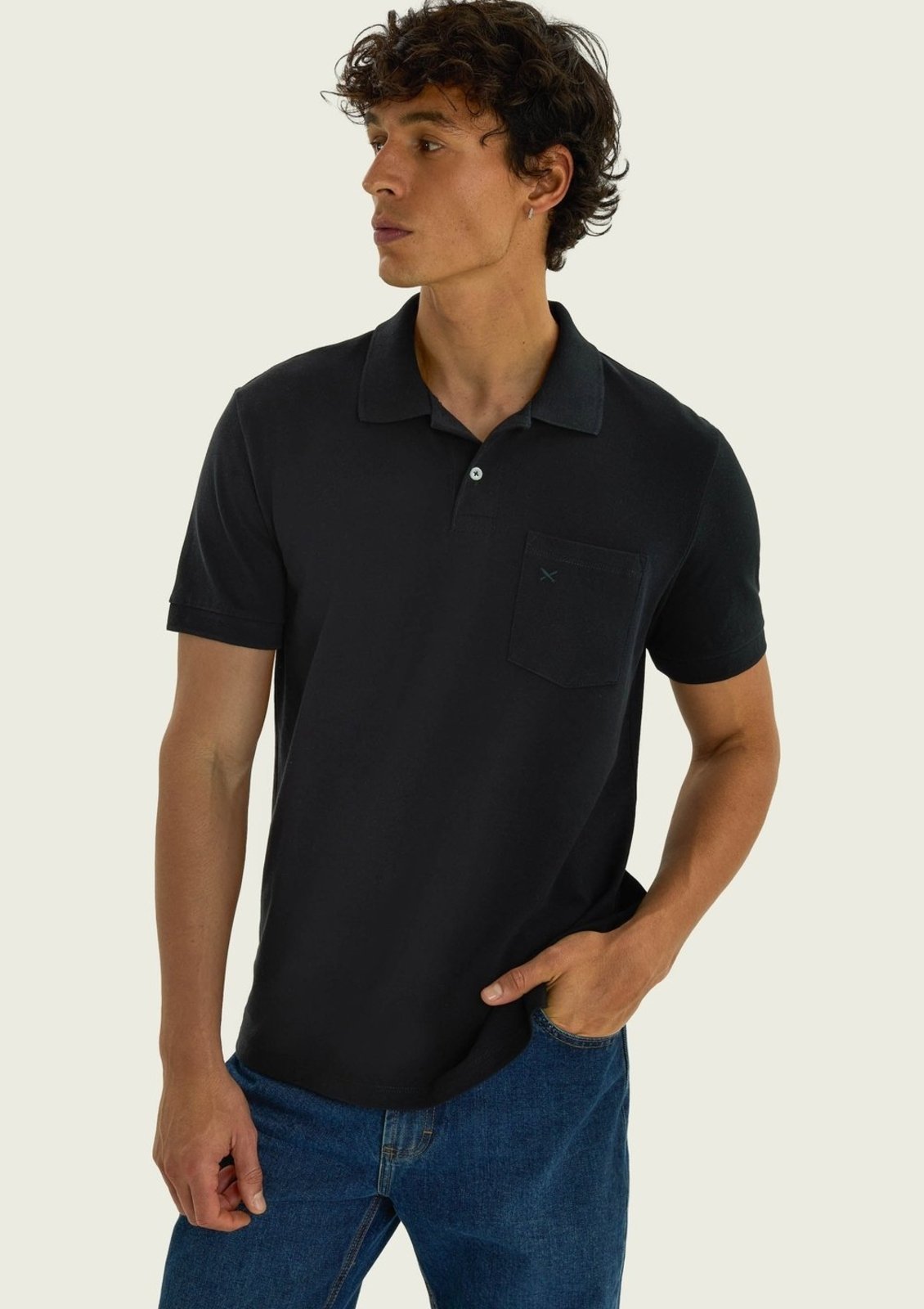Camisa Polo Masculina Com Bordado Hering