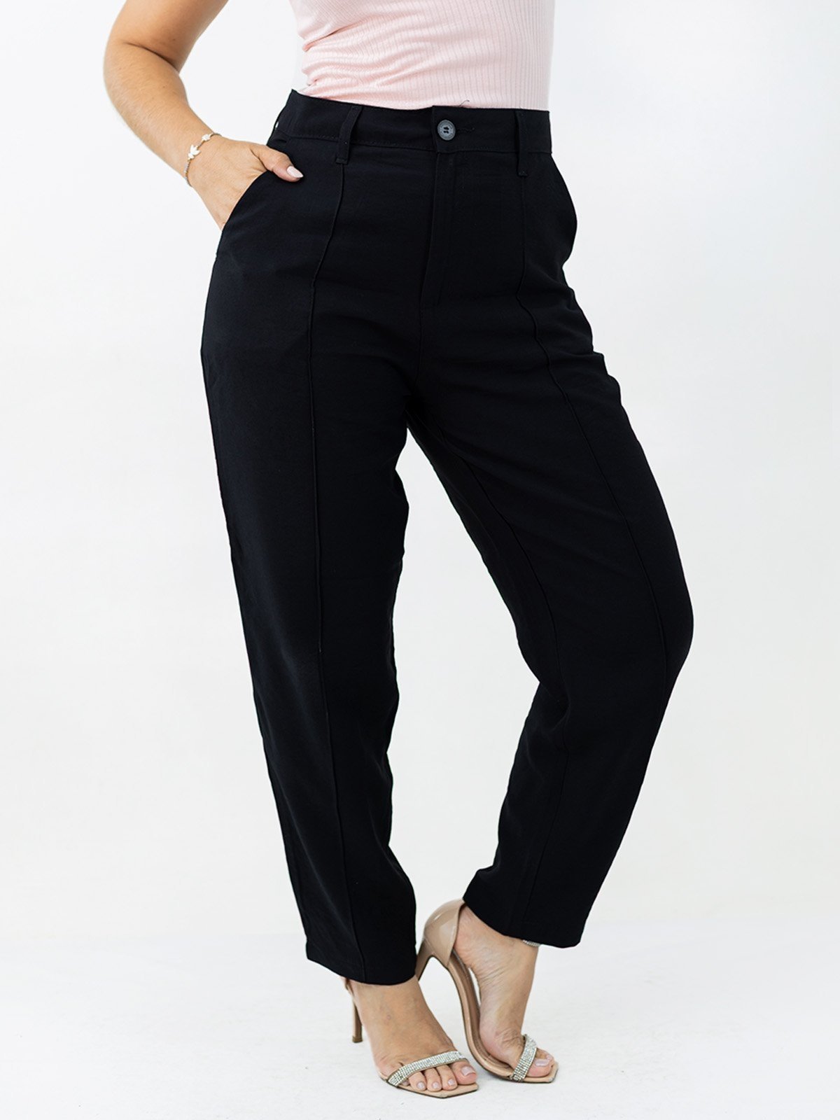 Calça Social Alfaiataria Feminina Mom Leve Anticorpus