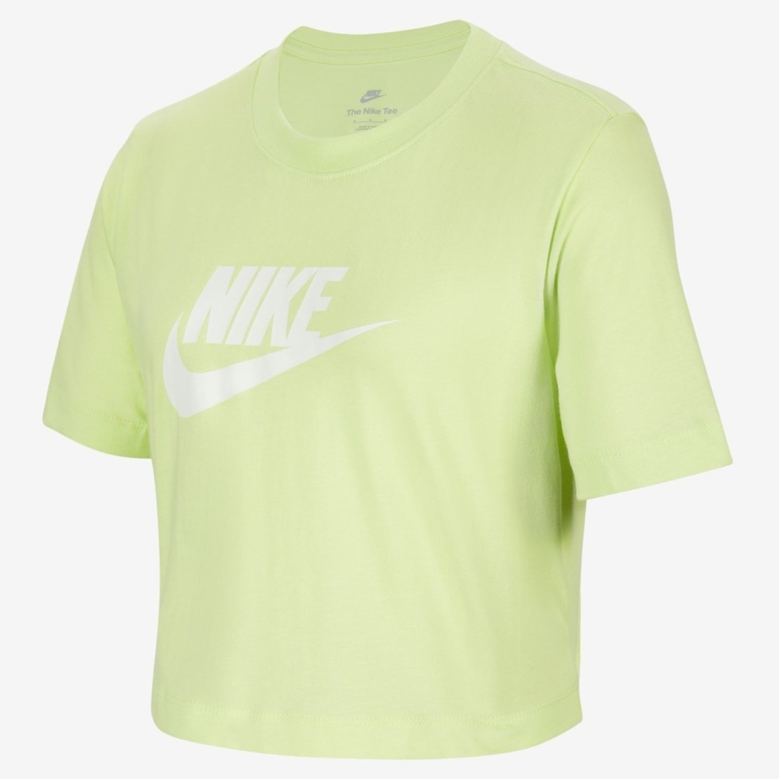 Vista 2 Infantil - Camiseta Nike Sportswear Cropped amarelo Nike amarelo