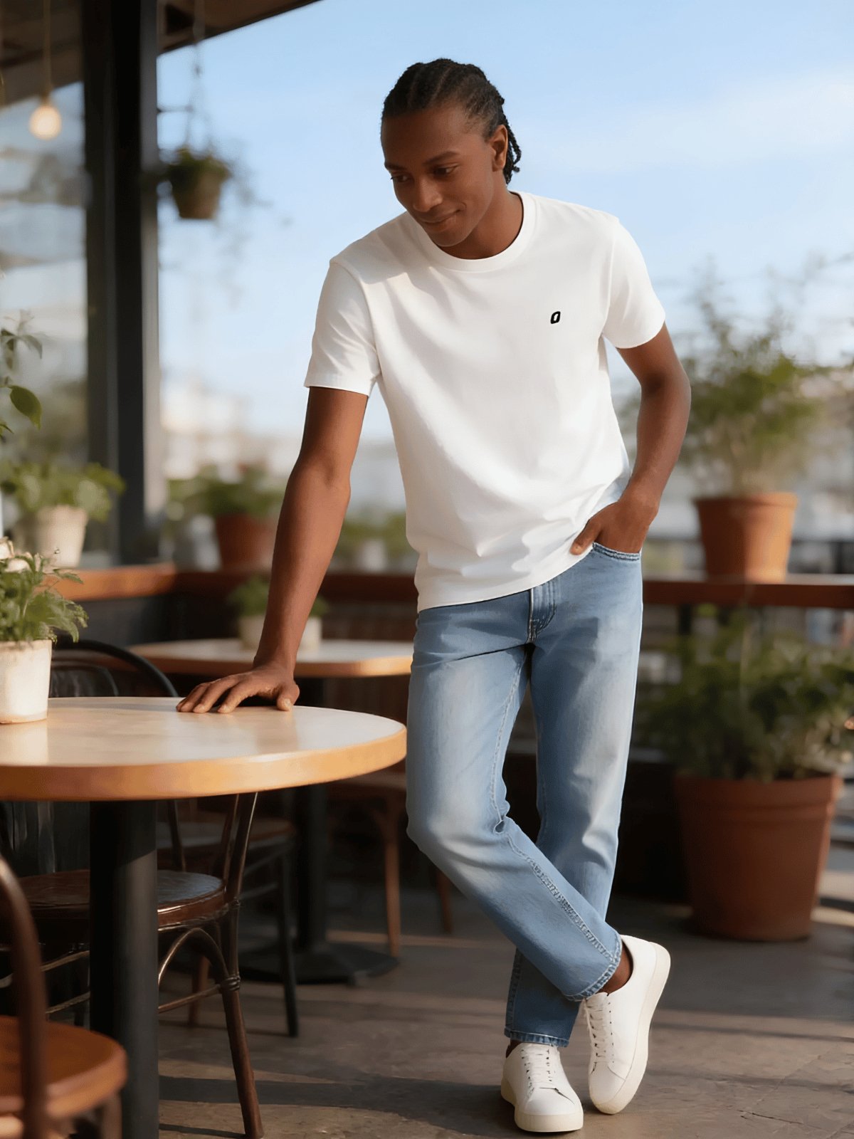 Camiseta Masculina Regular Logo C Color Colcci