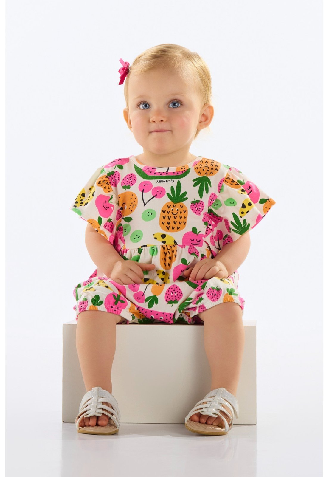 Infantil – Banho de Sol Frutas para Menina Quimby Branco