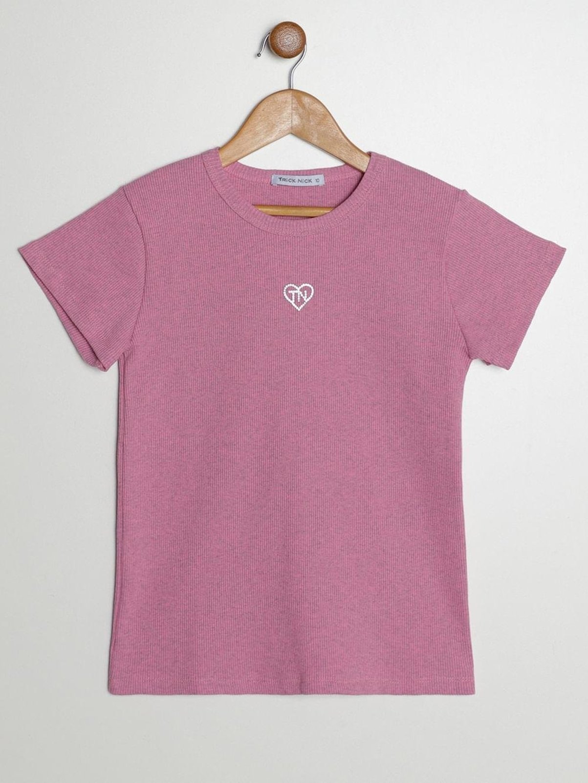 Infantil - Blusa Canelada Juvenil Para Menina - ROSA