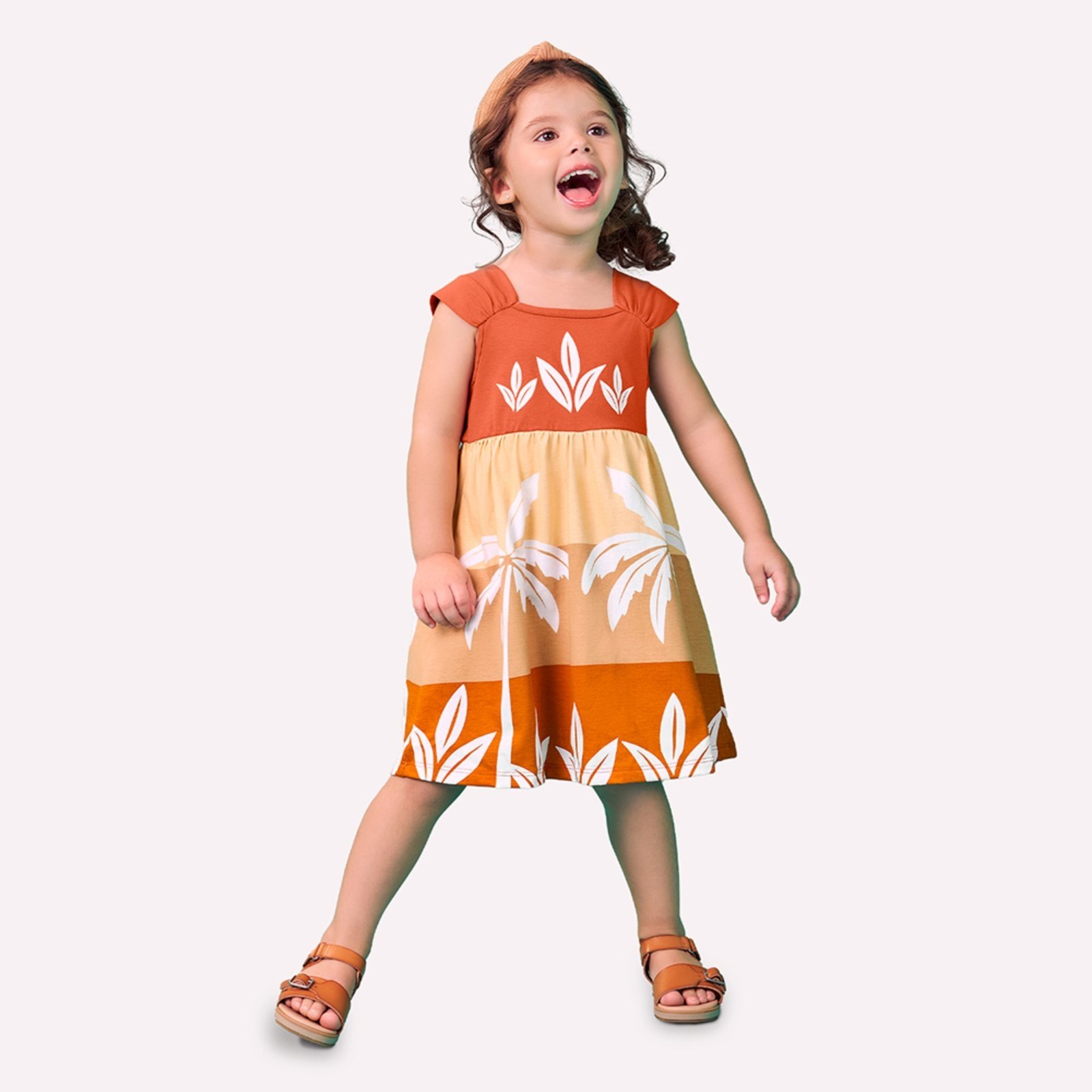 Infantil – Vestido Menina Estampa Nanai