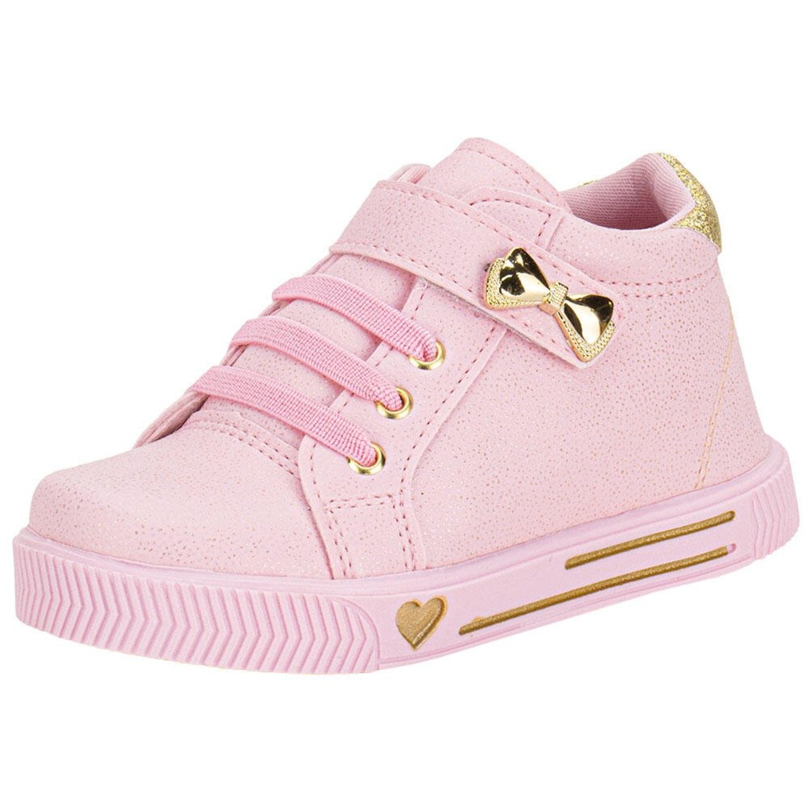 Infantil - Tênis Cano Alto Linda Jú 60221 8936022 Rosa