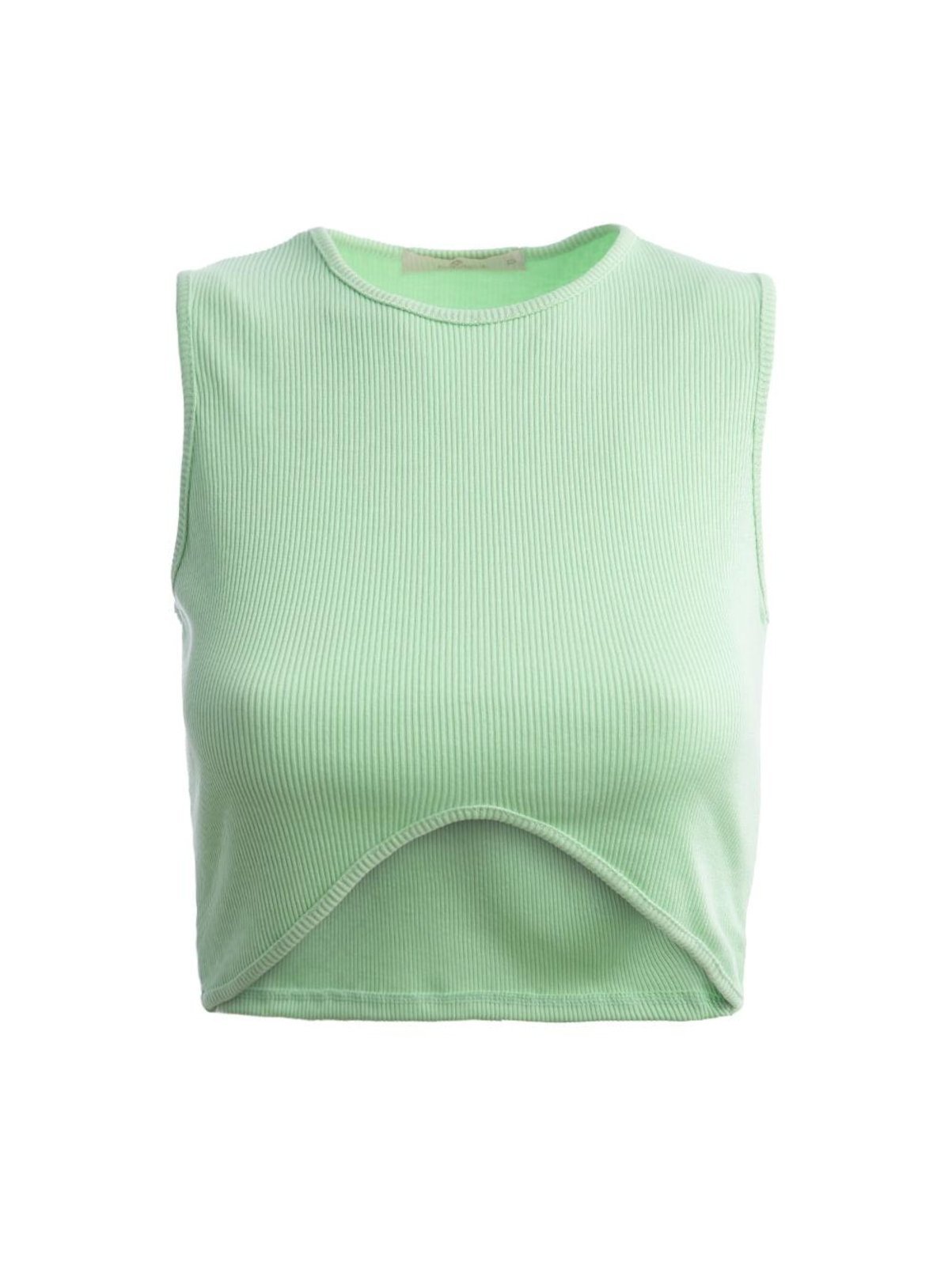 Vista 2 Blusa Cropped Regata Autentique Feminina CLARO verde Autentique verde