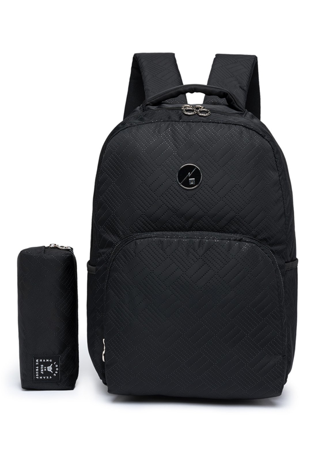 Mochila Hang Loose Masculina Escolar + Estojo Reforçada Espaçosa Notebook