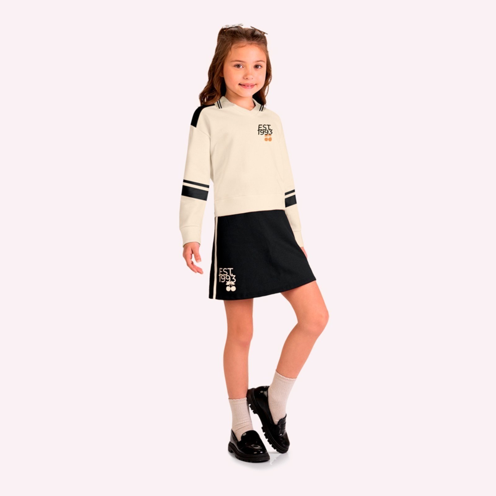 Infantil - Conjunto menina em Algodão Kyly