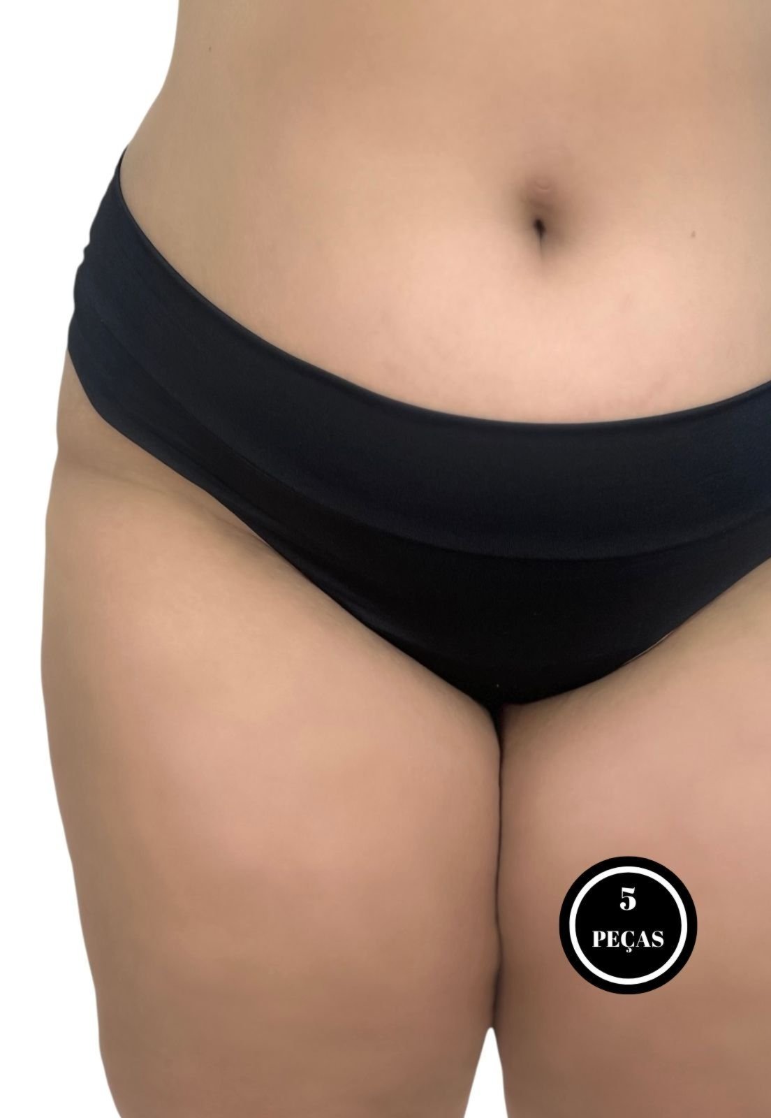 Kit 5 Calcinha Fio Duplo Terra e Mar Plus Size Tanga Grande