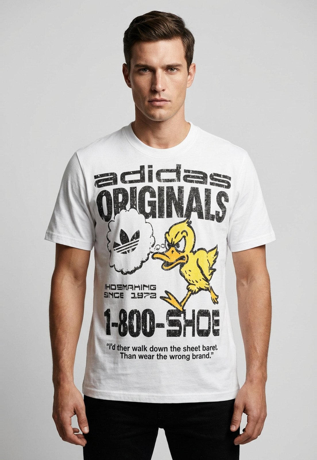 Camiseta Masculina Adidas Originals Duck GFX Branca