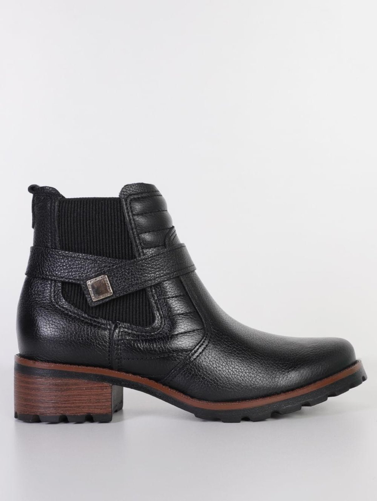 Vista 2 Bota Cano Curto Cities Pegada Feminina preto PEGADA preto