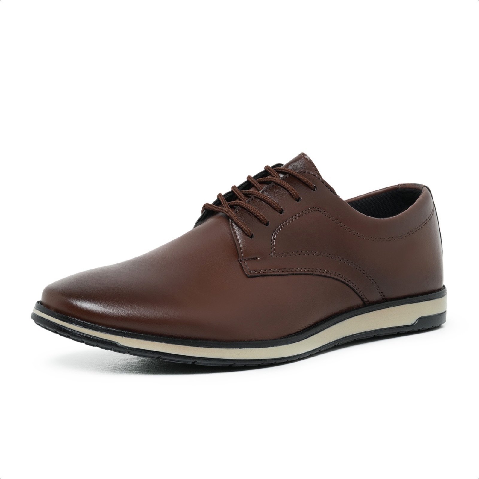 Sapato Social Oxford Confortável Masculino Marrom
