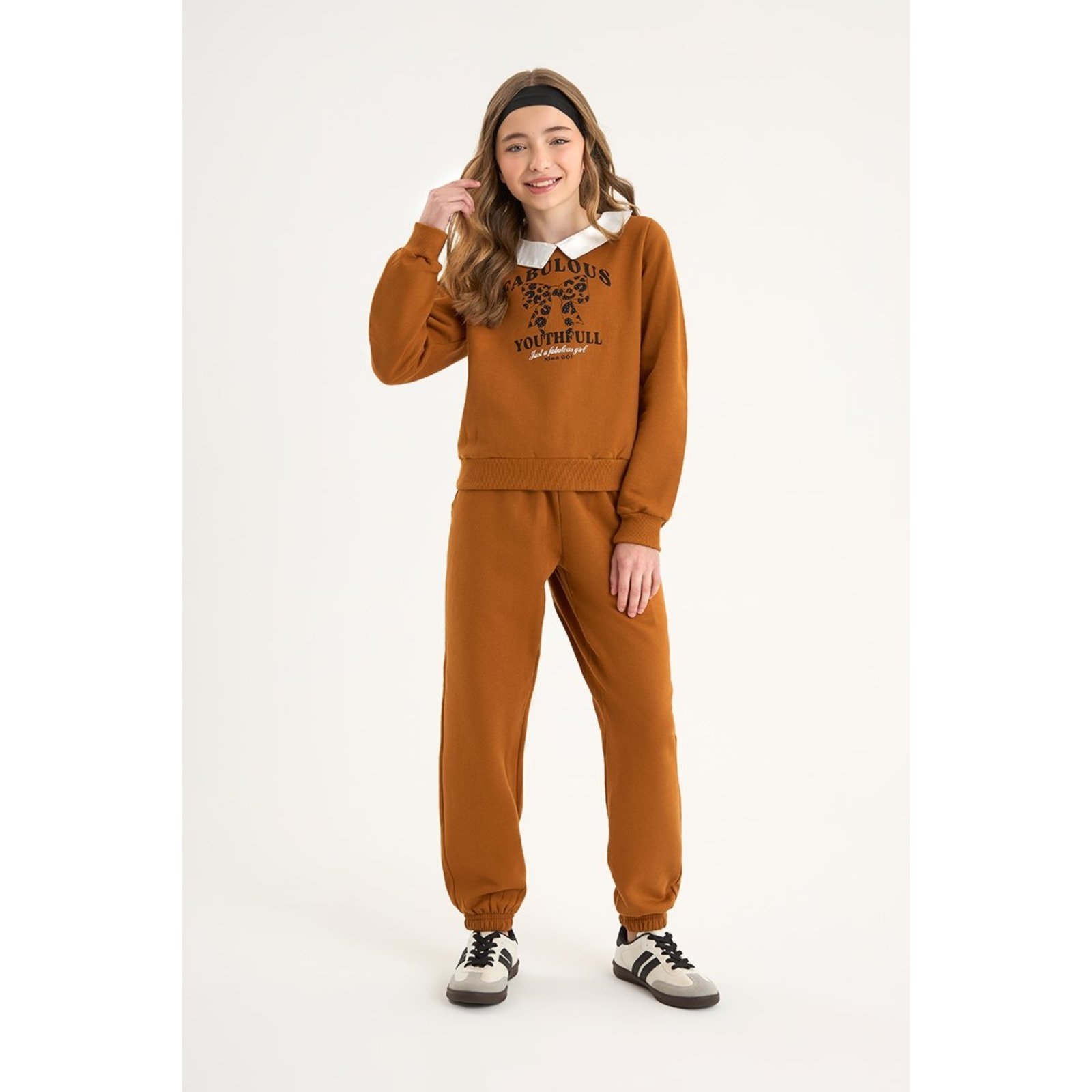 Infantil - Conjunto Feminina Blusão e Calça em Moletom