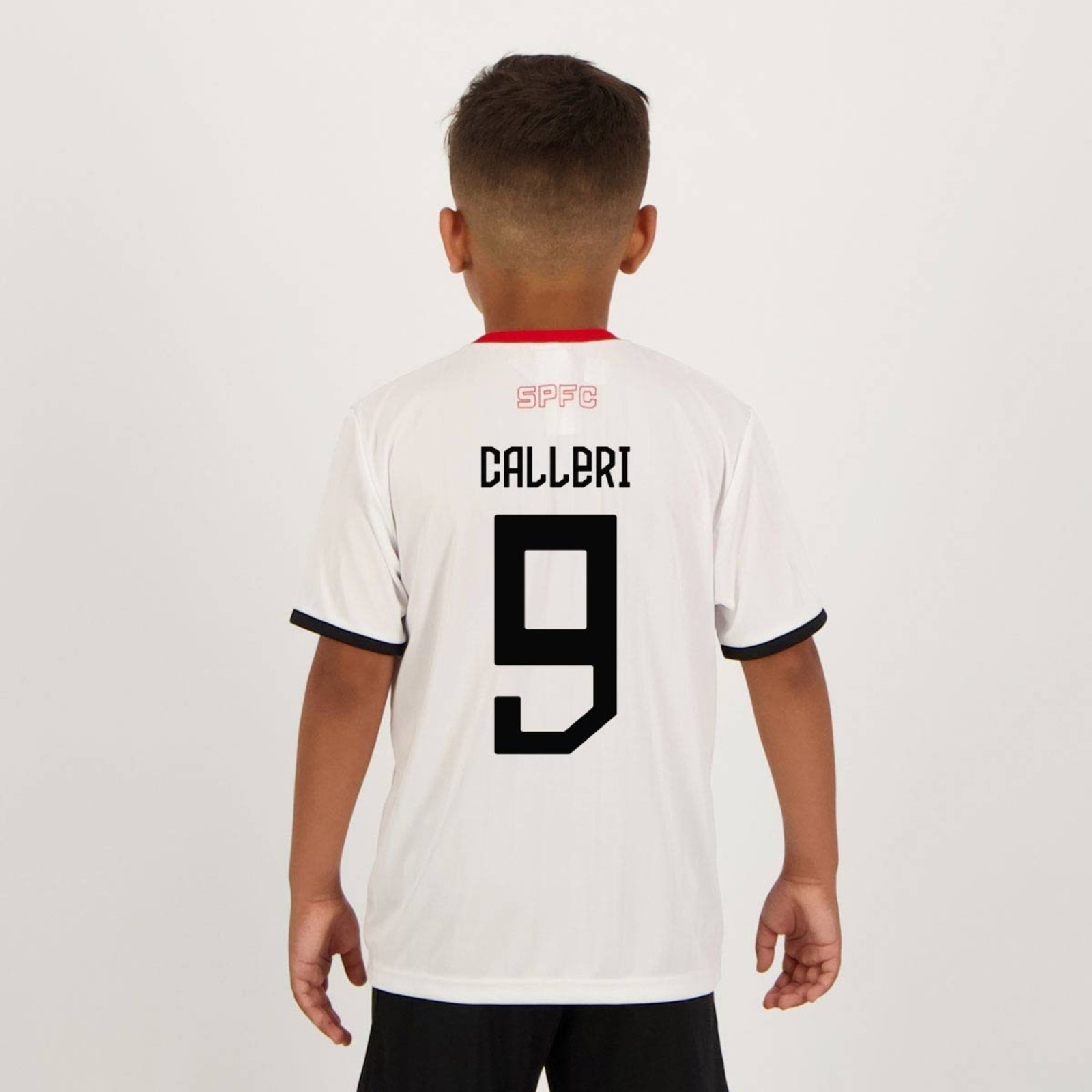 Camisa São Paulo Stencil Juvenil Branca 9 Calleri