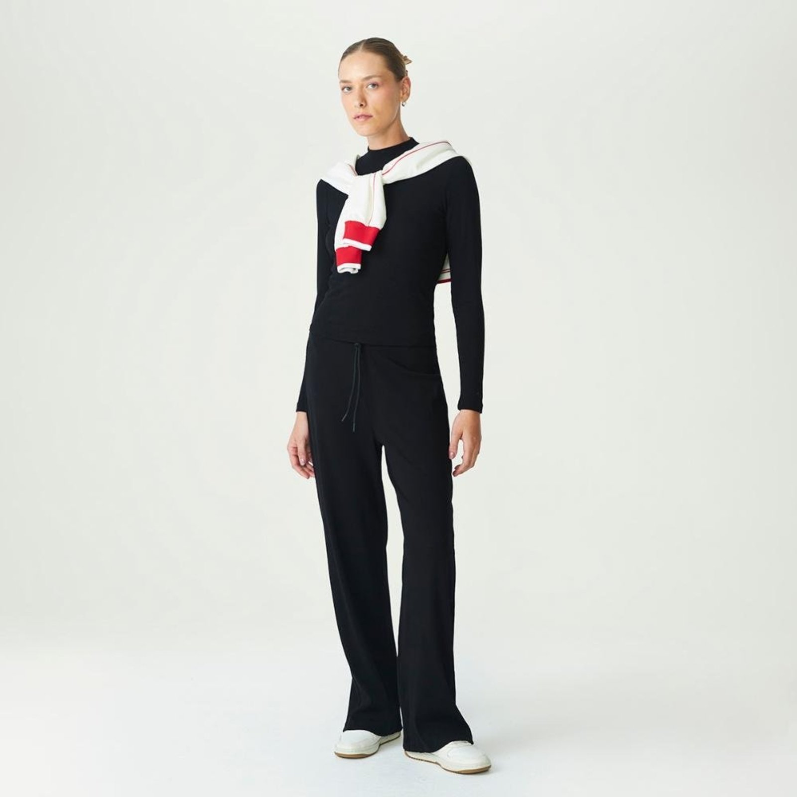Calça Fila Reta Rib Feminina Preto