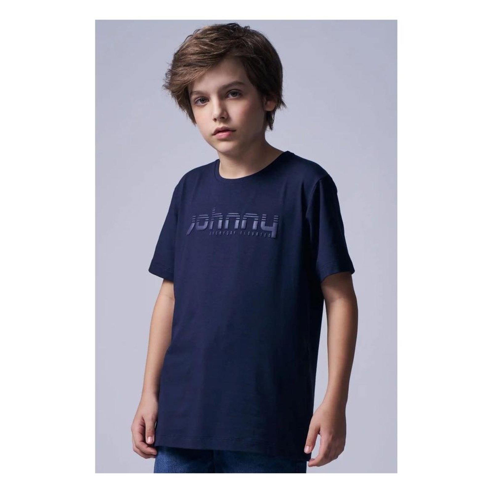 Infantil - Camiseta Menina Azul Johnny Fox 10 Azul