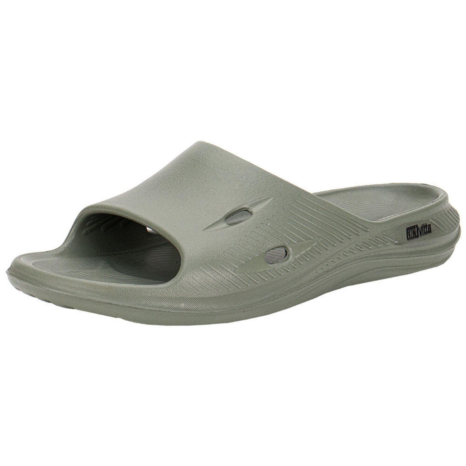 Vista 3 Chinelo Masculino Slide Actvitta 4942100 0440494 verde militar ACTVITTA verde militar