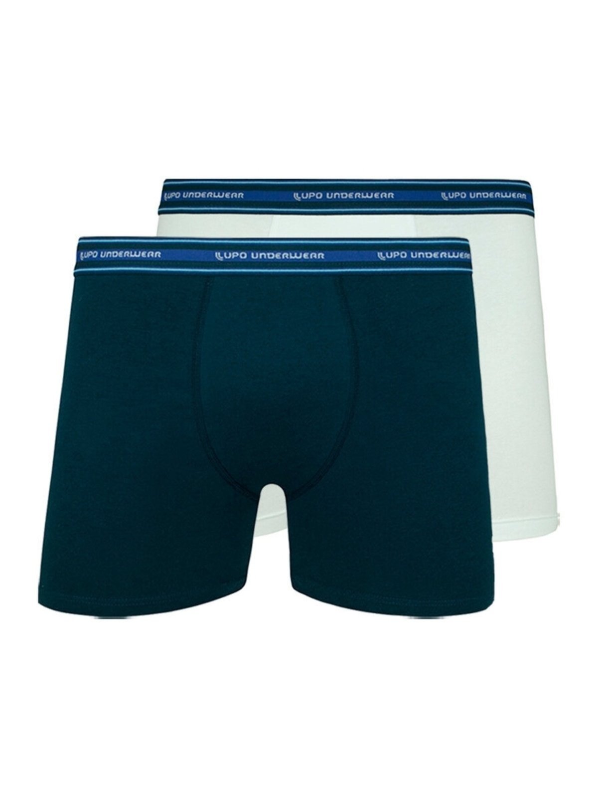 Kit com 2 Cuecas Boxer Lupo 523-003 Azul Marinho