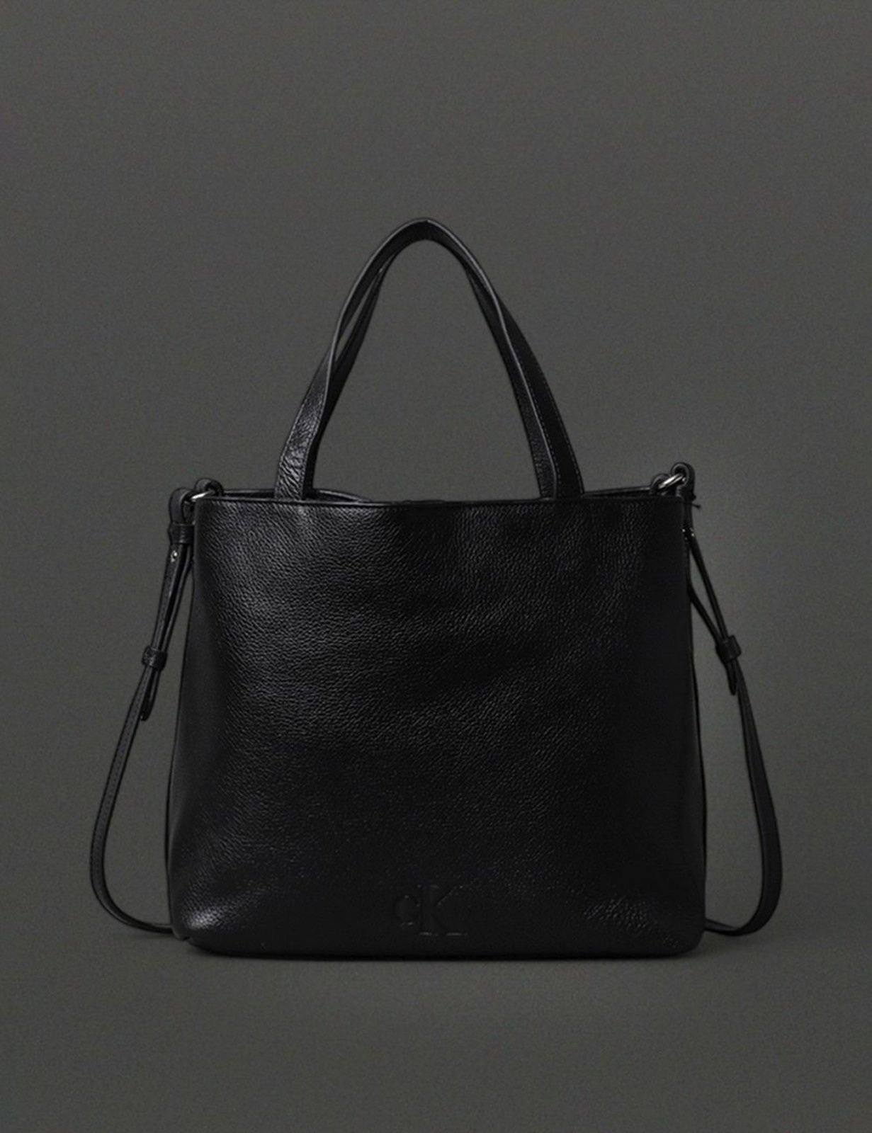 Vista 2 Bolsa Média Feminina Tote Bag Calvin Klein Jeans preto preto