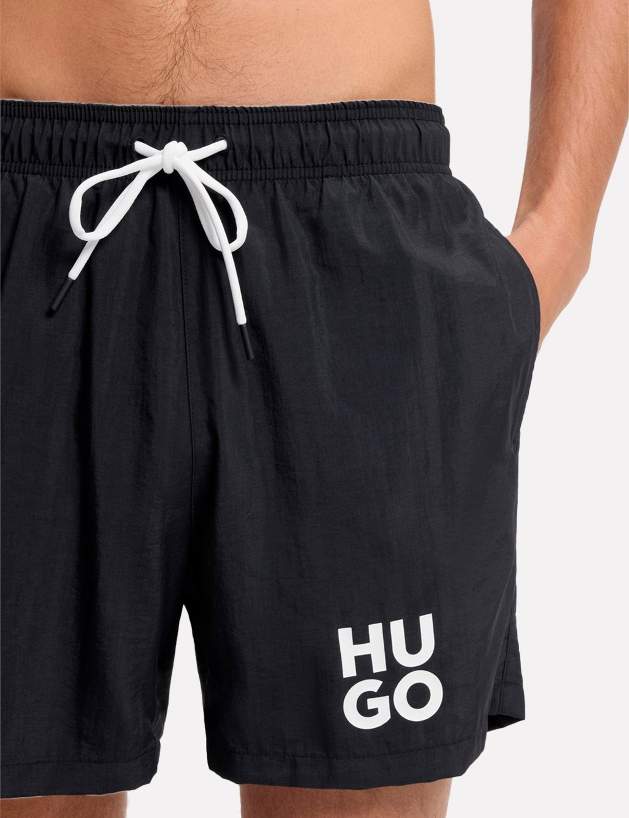 Short Hugo Boss Masculino Regular Paolo Preto
