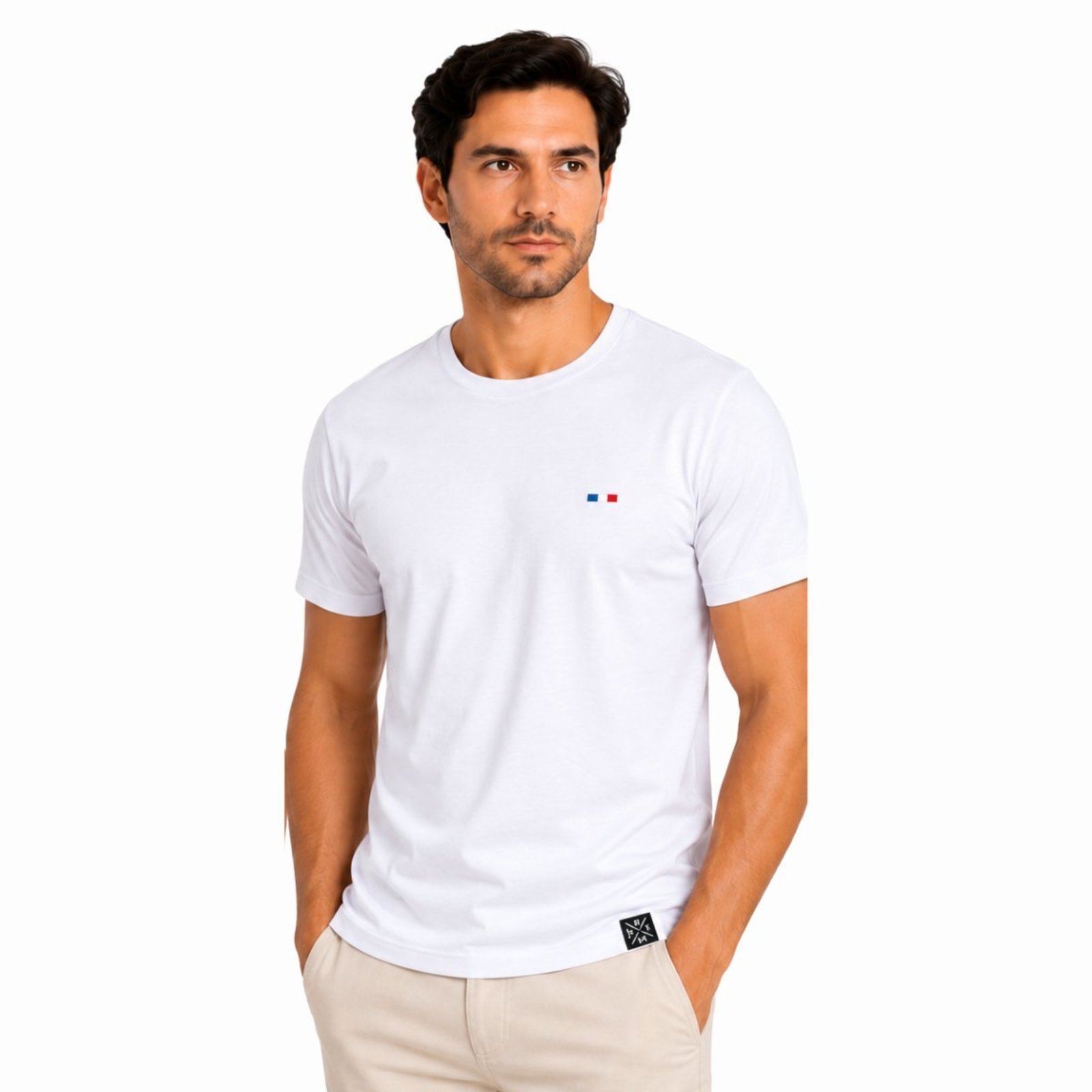 Camiseta Masculina Básica Lisa FMF Conforto Premium Branco